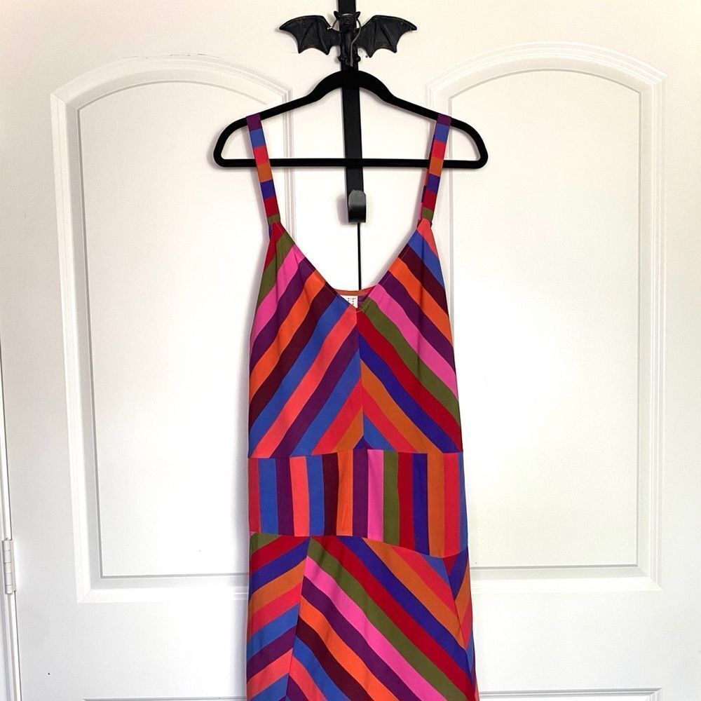 New Day dopamine Summer Dress Multi Color Striped NWT  4X - Picture 2 of 15